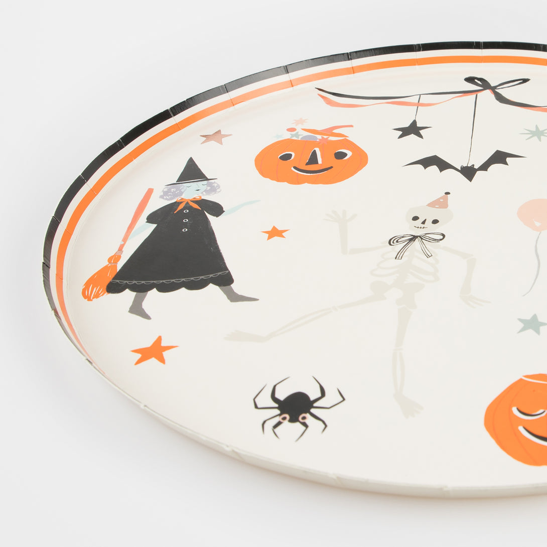 Our Halloween plates are perfect for a Halloween meal with the kids and adults.