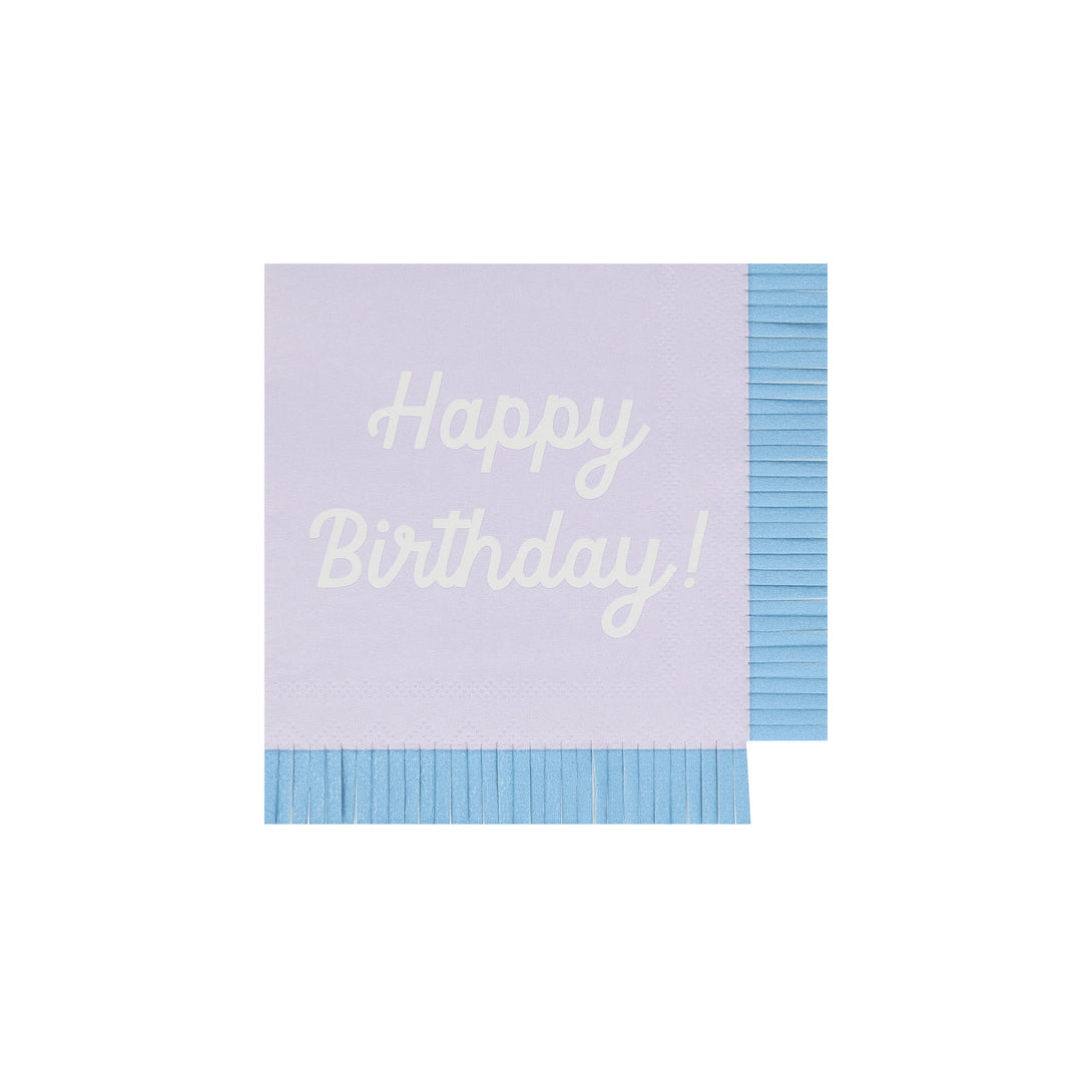 Our small paper napkins have the words Happy Birthday on them and lots of bright co-ordinating colors to look amazing on your party table.