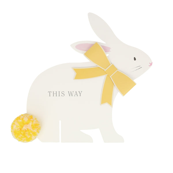 Our special kit includes bunnies with bows and signs with clues to help your kids find their Easter eggs. Image7