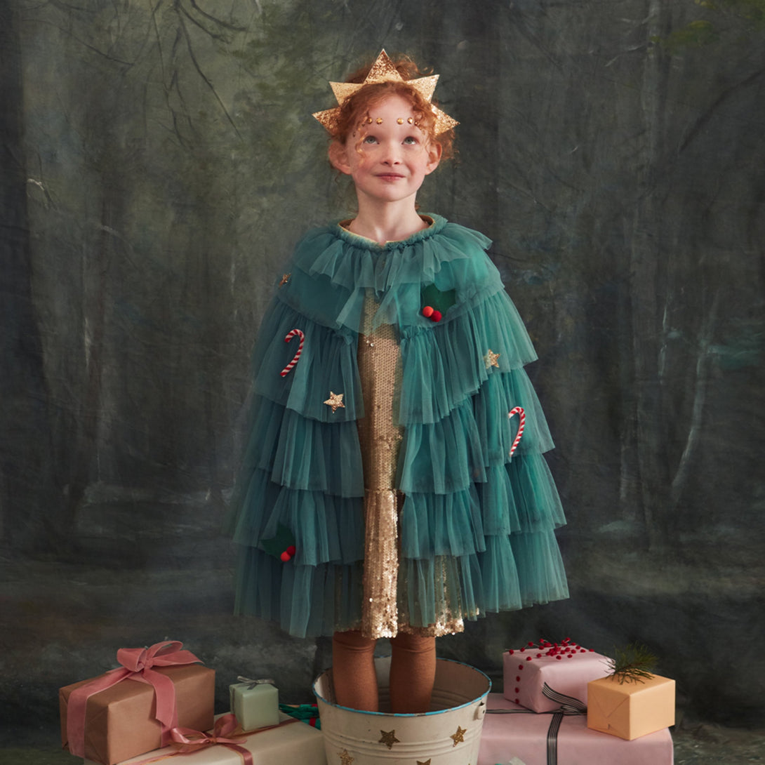 white christmas dresses Christmas Ornament Starry Tulle Dress main image 0
