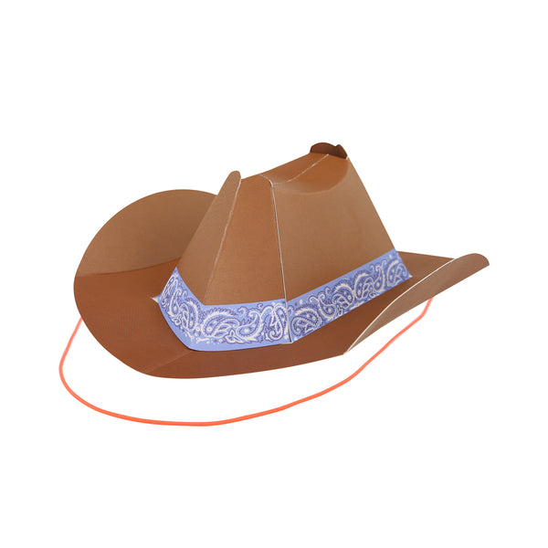 Our mini party hats are made in the shape of Western hats, crafted from paper in 8 fabulous colors. Image8