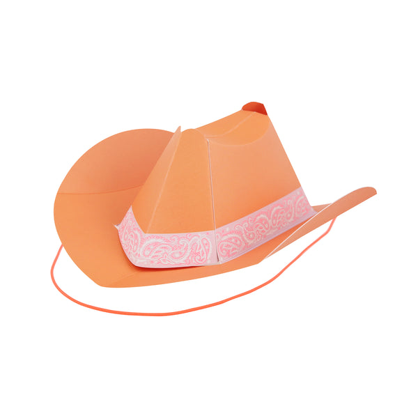 Our mini party hats are made in the shape of Western hats, crafted from paper in 8 fabulous colors. Image6