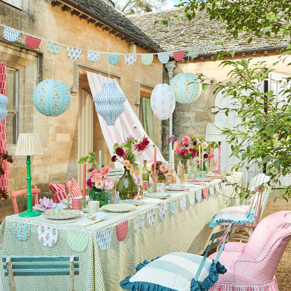 Our fabric garland is a reusable garland for party after party, or as a wall hanging for all year. Image2