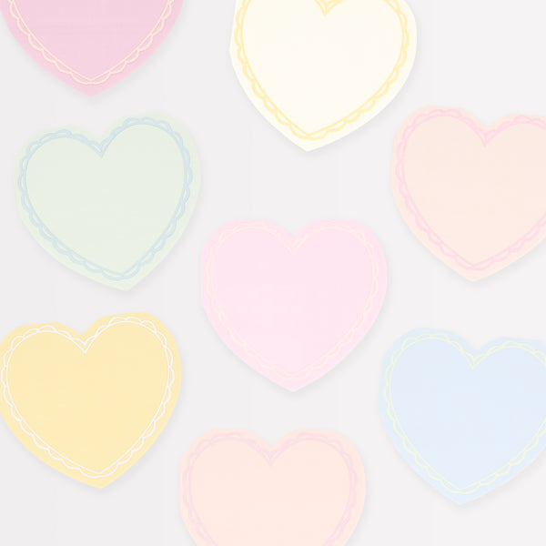 Pastel on your heart ぐへへP Pastel Heart Plates – Meri Meri