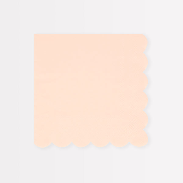 Our party napkins, in a soft pink, are ideal for a pink themed party.