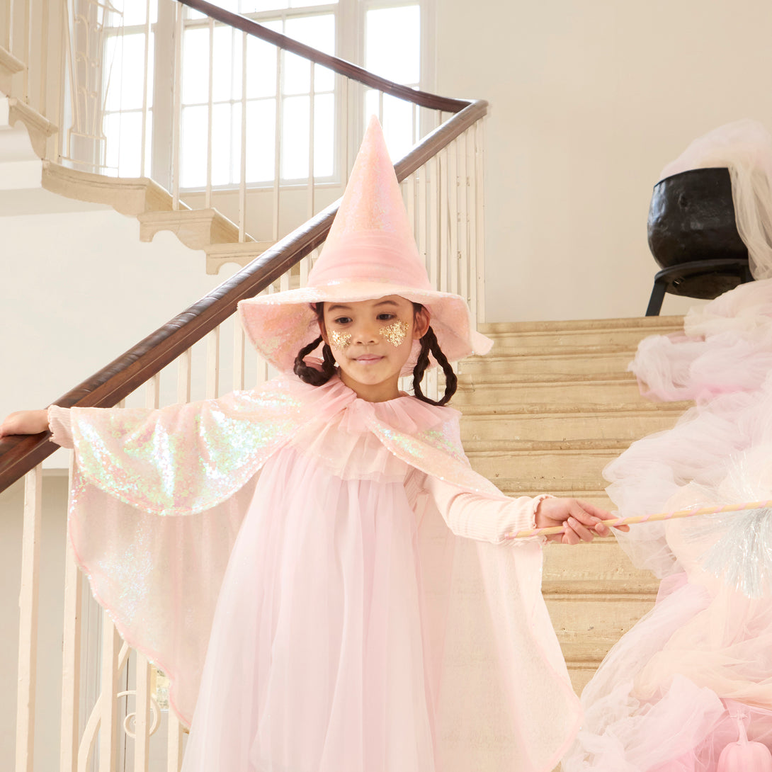 Meri Meri Pink Sequin Witch Hat Meri Meri Pink Sequin Witch Hat