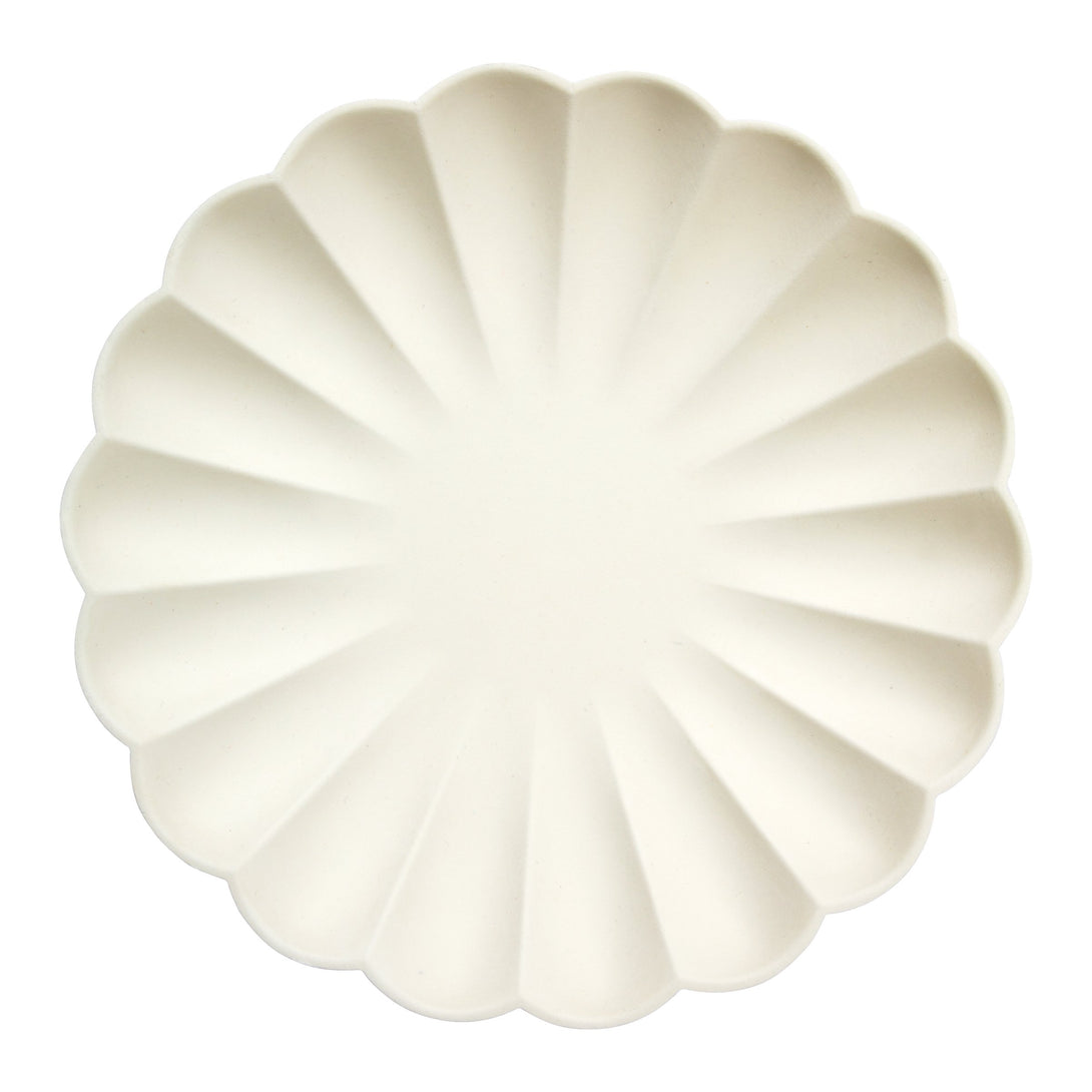 Large Cream Compostable Plates - Big Multipack