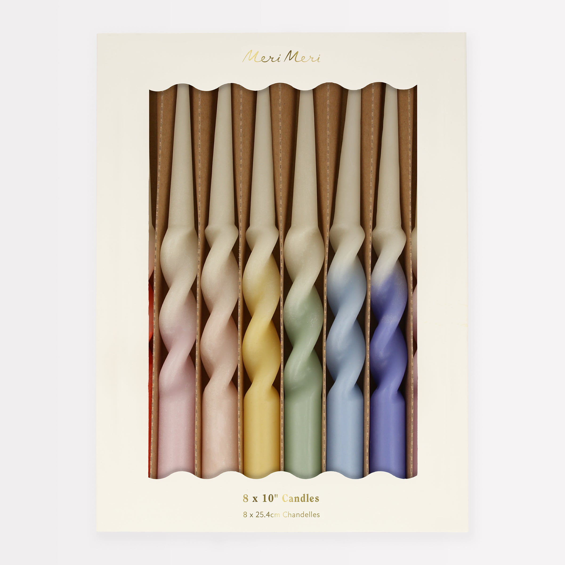 Meri Meri Rainbow Twisted Table Candles - Thumbnail 5