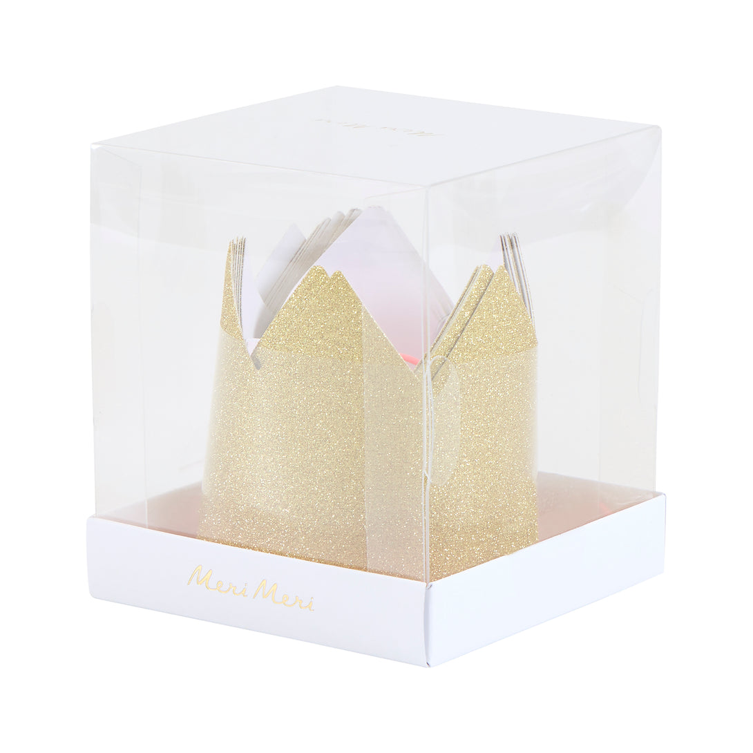 Meri Meri Gold Glitter Party Crowns