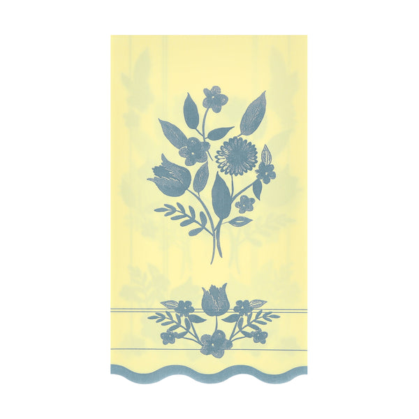Our guest towels, made from 3-ply paper, feature 4 pastel shades and a stunning colbalt blue botanical illustration for a stylish look. Image4