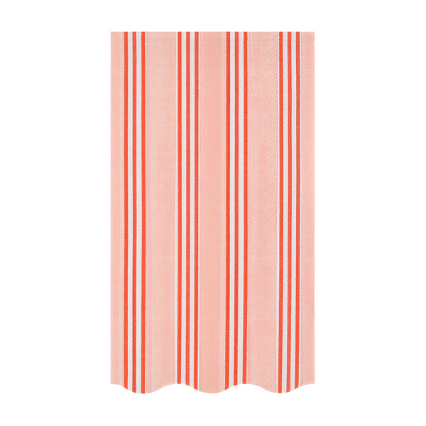Our guest towels, made from premium paper, have a striped design in festive colors for a stylish look. Image3