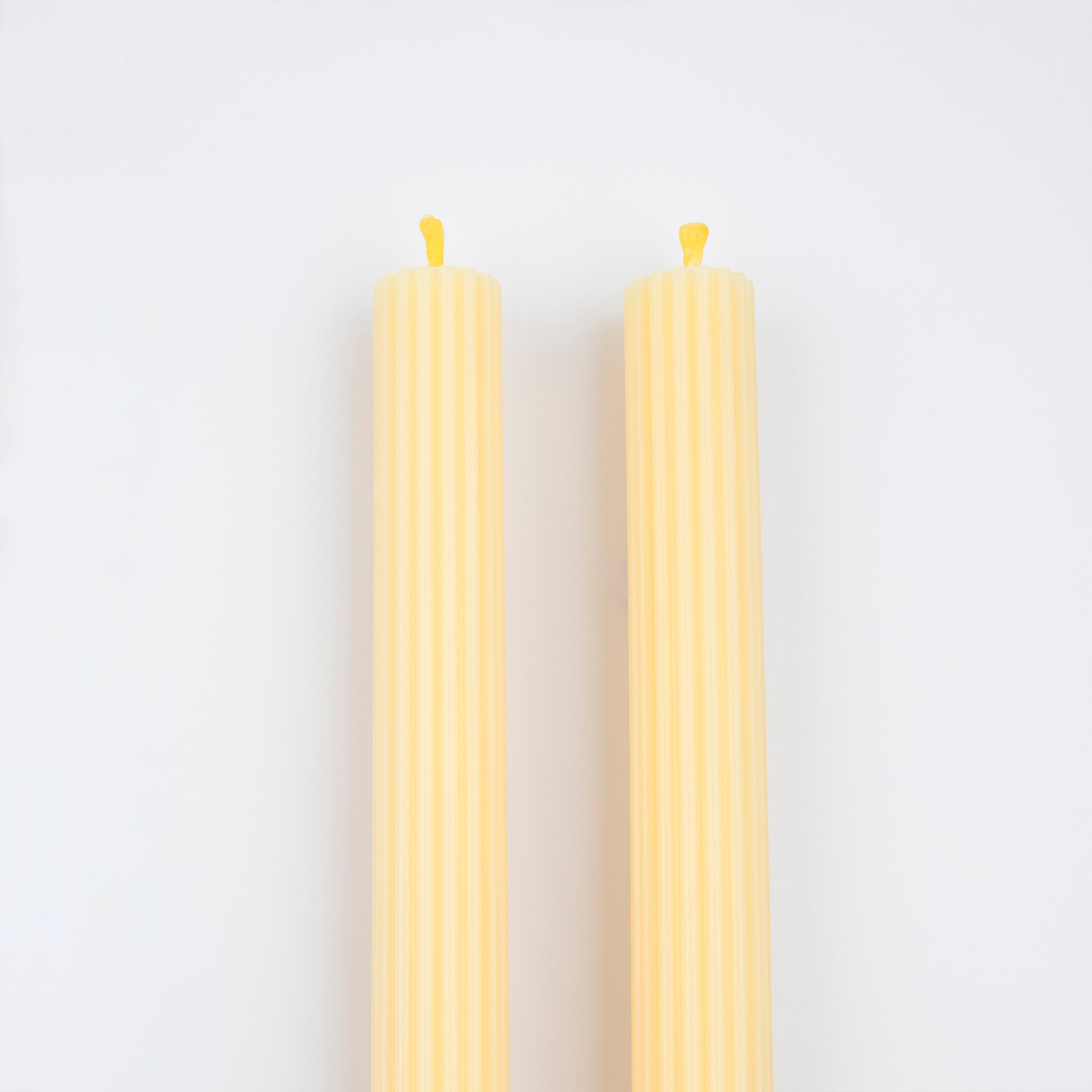 Lemon Sherbet Yellow Table Candles - Thumbnail 2