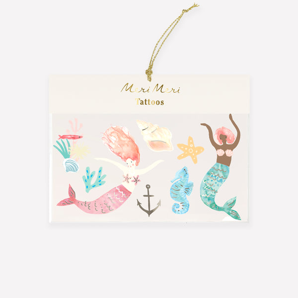Mermaid Large Temporary Tattoos Image1