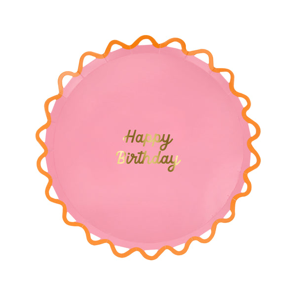 Our side plates are ideal as birthday party plates, featuring bright colors and a Happy Birthday message in shiny gold foil. Image6