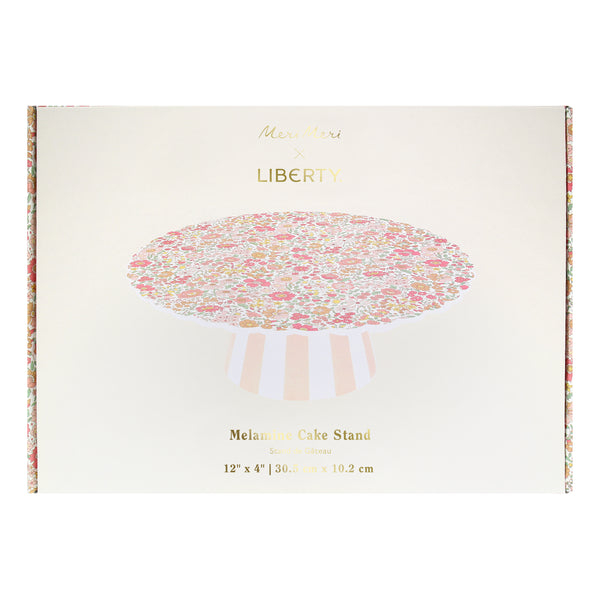 Display your celebratory cakes on our special cake stand, with a floral and striped Liberty print pattern, perfect for bridal shower cakes. Image4
