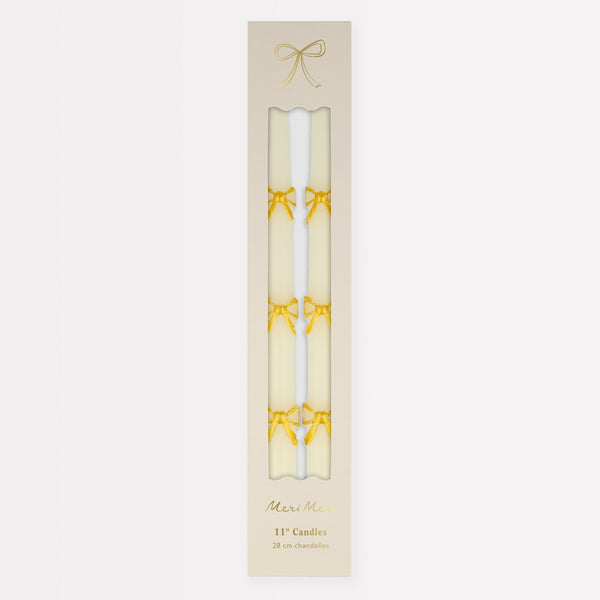 Our taper candles, with a bow design, are perfect as Christmas decorative candles. Image6