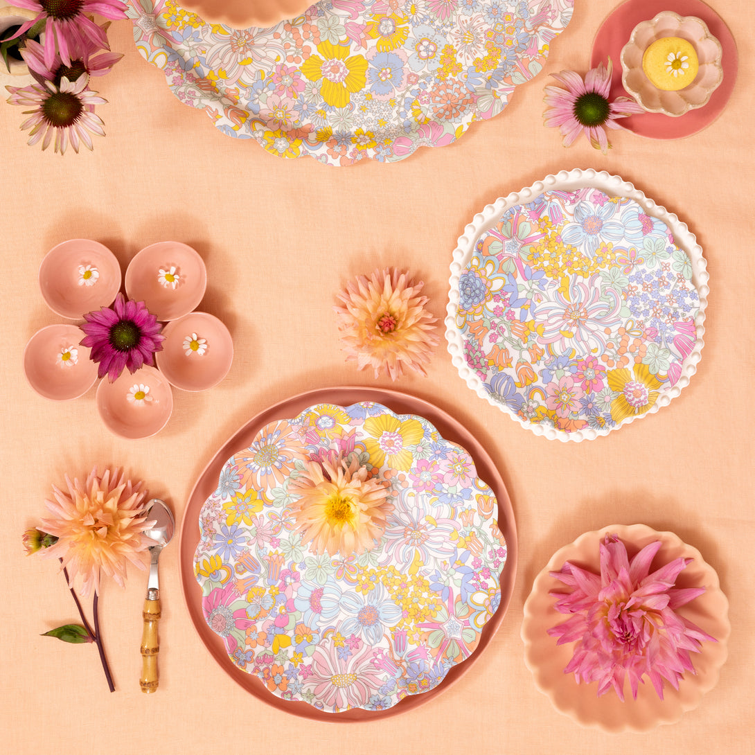 Colorful Floral Plate – Meri Meri