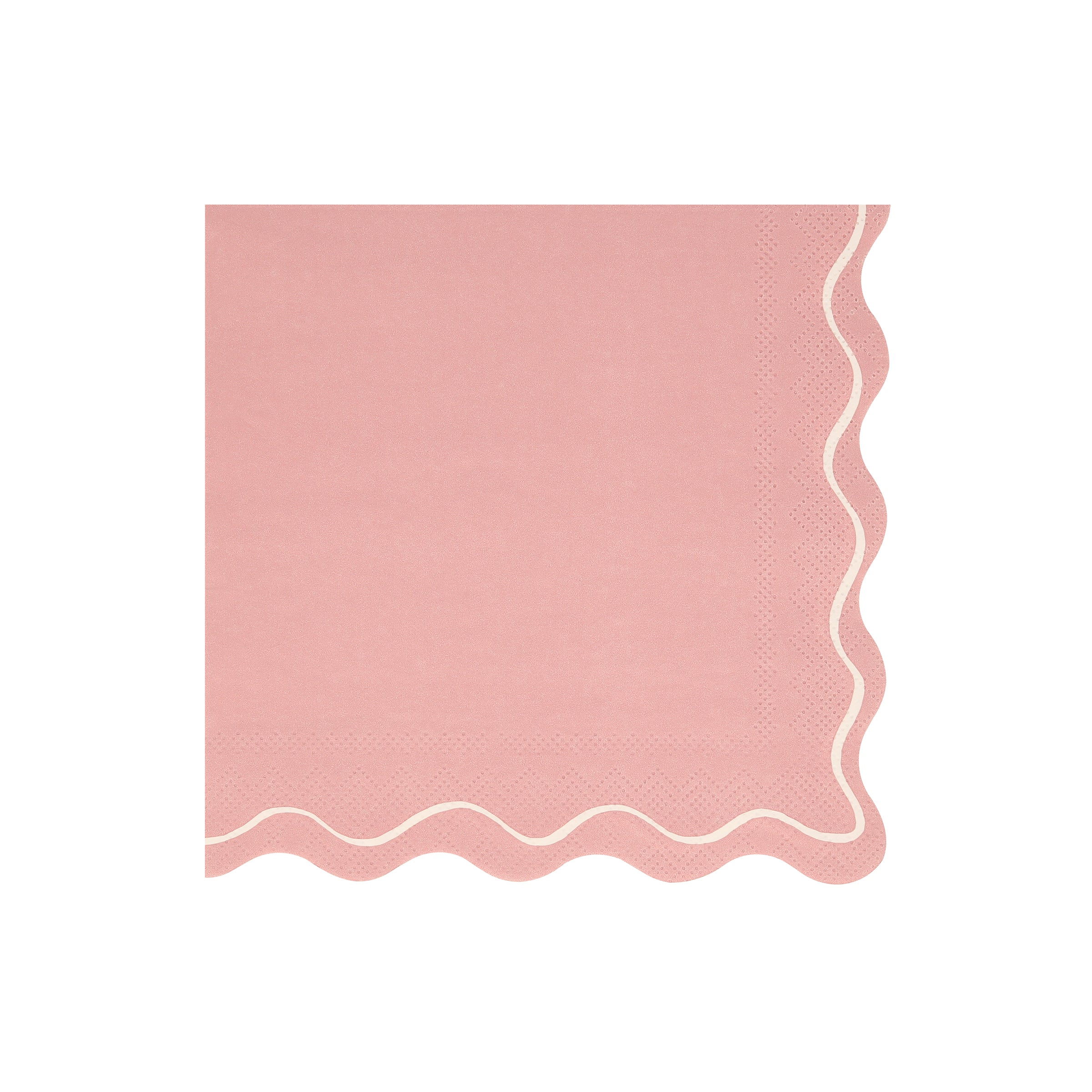 Our paper napkins have gorgeous colors, a scalloped edge and a wavy line design, the perfect party napkins.