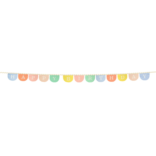 Reuse our colorful birthday garland year after year, this fabric garland is the perfect birthday wall decoration. Image2