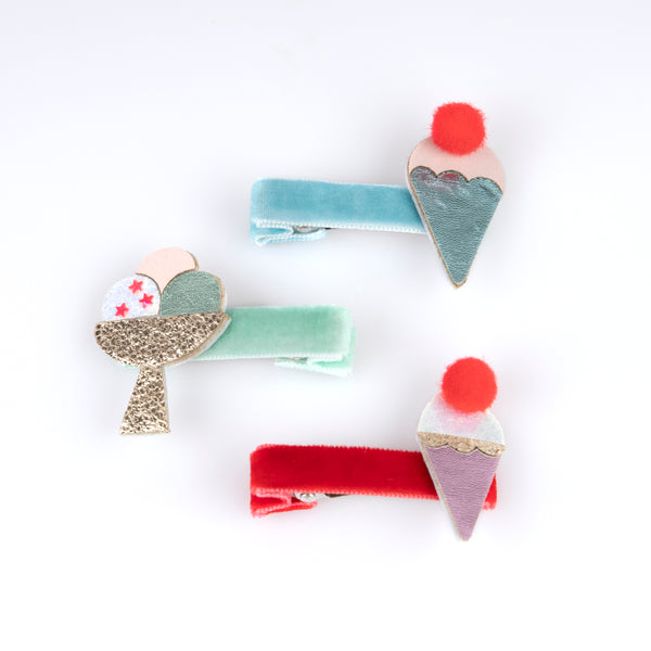 Ice Cream Hair Clips (x 6)