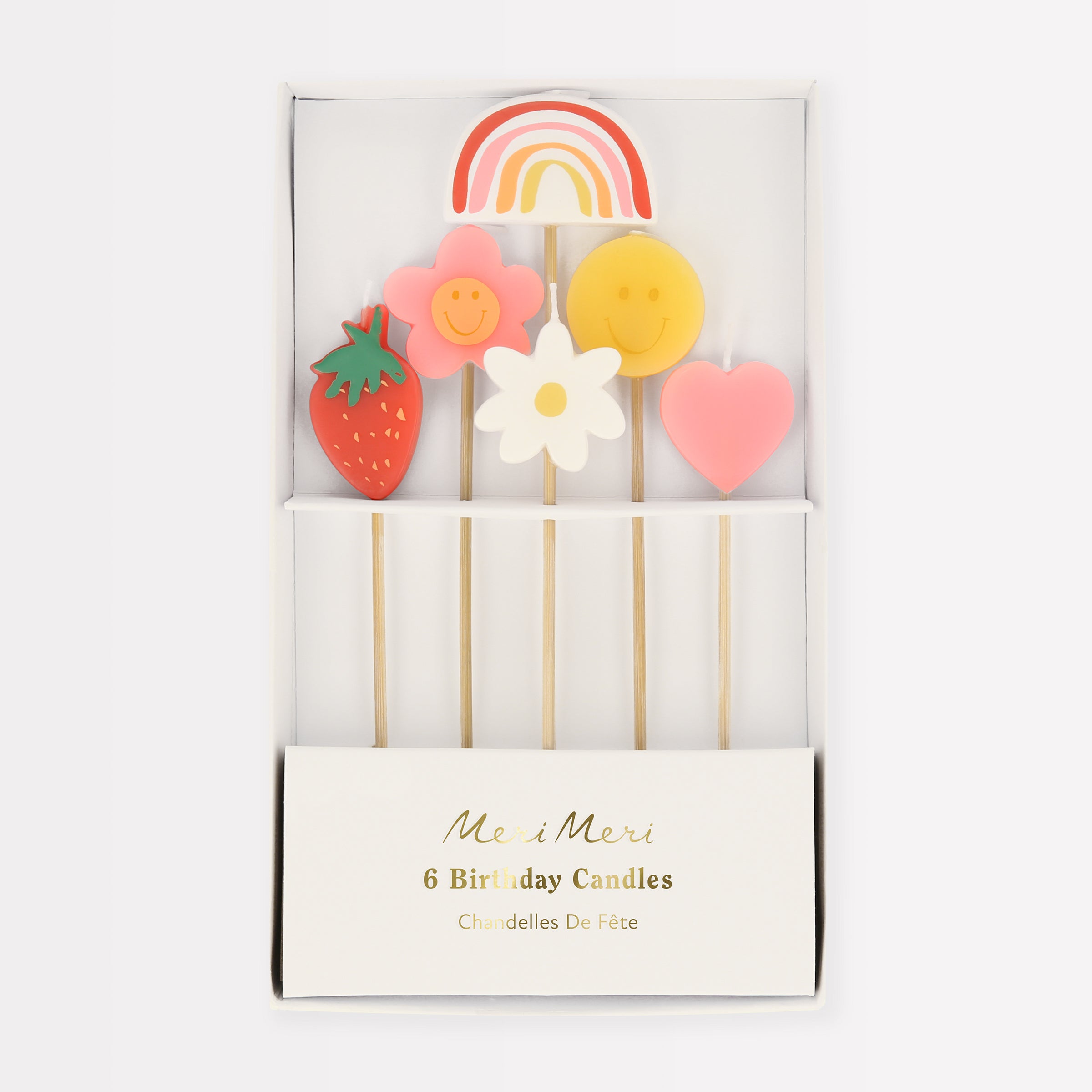 If you're looking for birthday candles in cheerful colors you'll love our happy face collection.