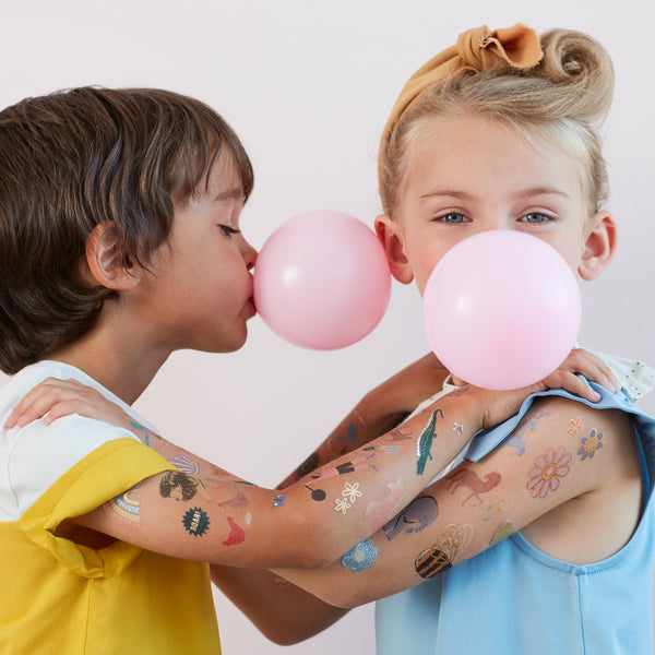 These beautiful fairytale tattoos for kids include icons from princess stories. Image2