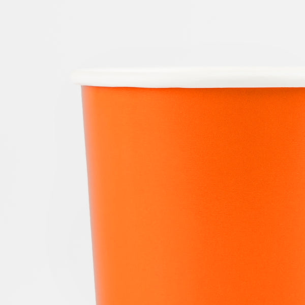 Our orange cups are perfect for birthdays or fall meals. Image2