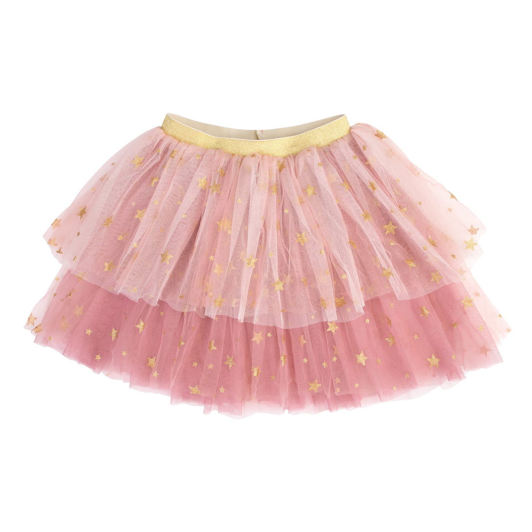 This girls' Christmas costume is made from velvet, tulle and gold lamé. Image8