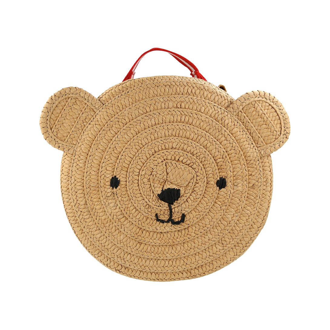 Our bear bag is crafted from sturdy paper with a fun gingham lining, perfect to wear to parties or for picnics.