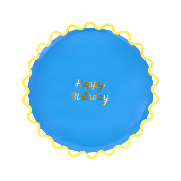 Our side plates are ideal as birthday party plates, featuring bright colors and a Happy Birthday message in shiny gold foil. Image2