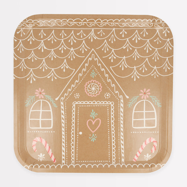 Our Christmas tray is designed to look like a gingerbread house, and is perfect to place food and drinks or, or to use as a craft tray.