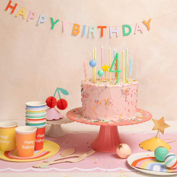 Our birthday candles are great as birthday cake decorations, featuring balloon shapes and bright colors. Image2