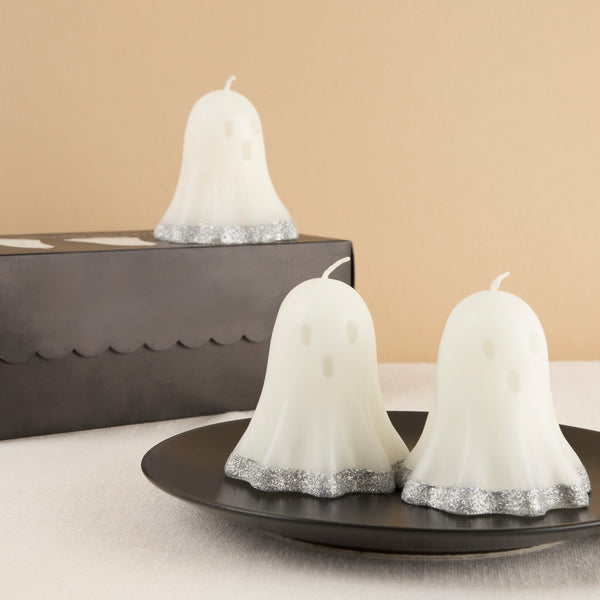 Our ghost candles make amazing Halloween party decorations, and make a great host gift too.