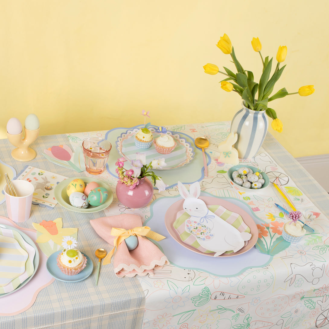 Make your Easter dinner, or any spring party, look amazing with our fun pastel paper placemats.