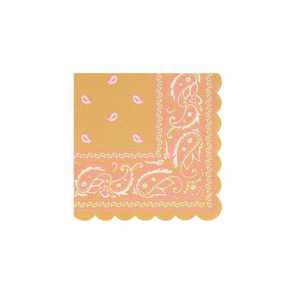 Our party napkins, with colorful bandana designs are great for tablescaping for a country music party, BBQ or line dancing fun. Image4