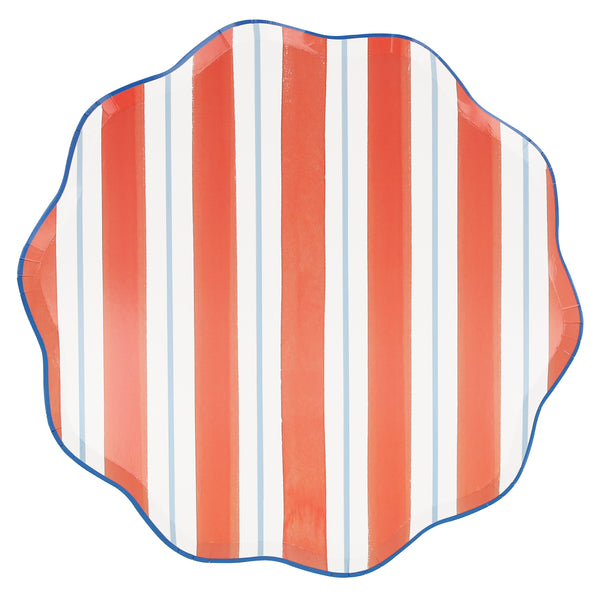 Our dinner plates, made with high-quality paper, feature bright stripes that are perfect as picnic plates and garden party plates. Image7