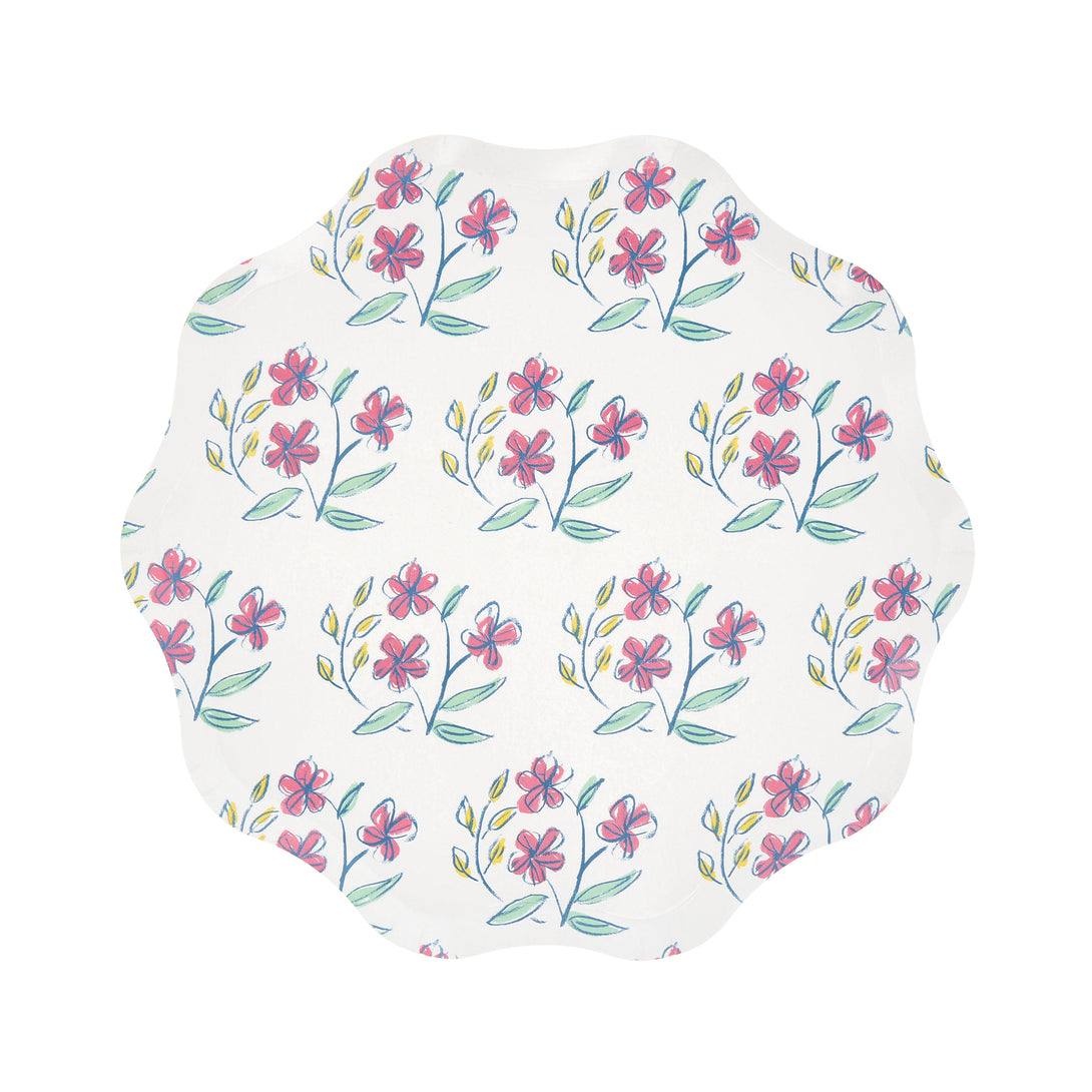 Flora Paper Side Plates – Meri Meri