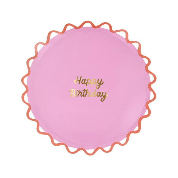 Our side plates are ideal as birthday party plates, featuring bright colors and a Happy Birthday message in shiny gold foil. Image9