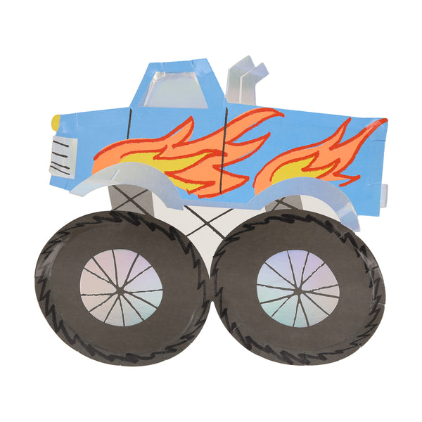 Our party plates are made in the shape of cool monster trucks, perfect for a monster truck party or a transport party. Image5