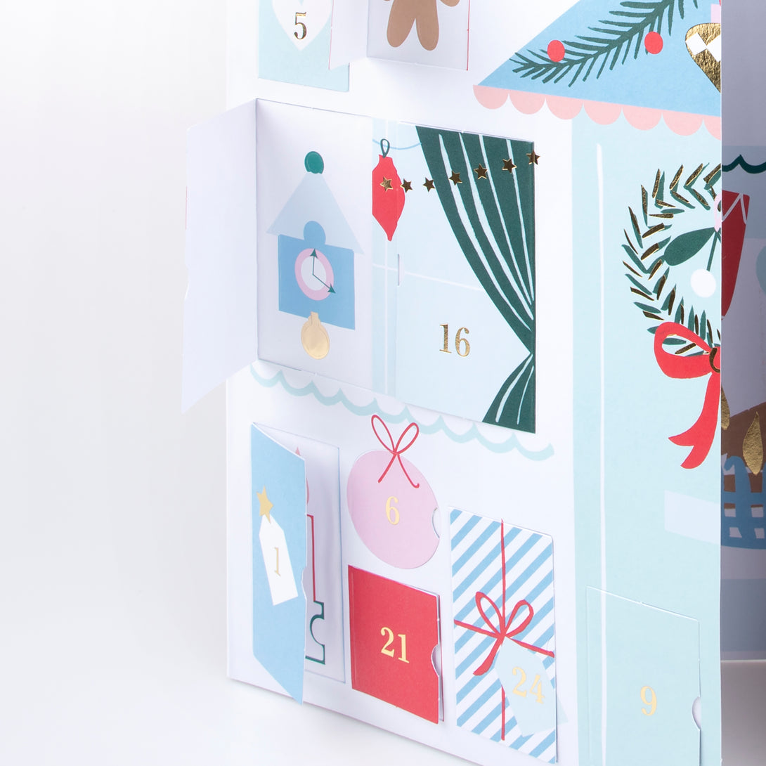 Our sticker advent calendar, with stickers to decorate Santa's cabin, is the perfect festive playful activity for kids.