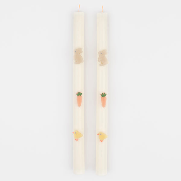 Our Easter candles, with handpainted details, make the perfect Easter decorations for your party table or mantel. Image3