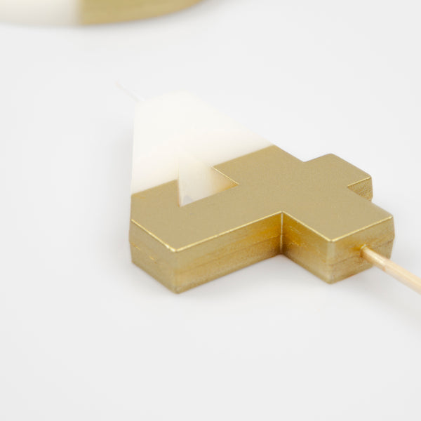 Our birthday cake candles, with gold dipped details, are stunning. Image3