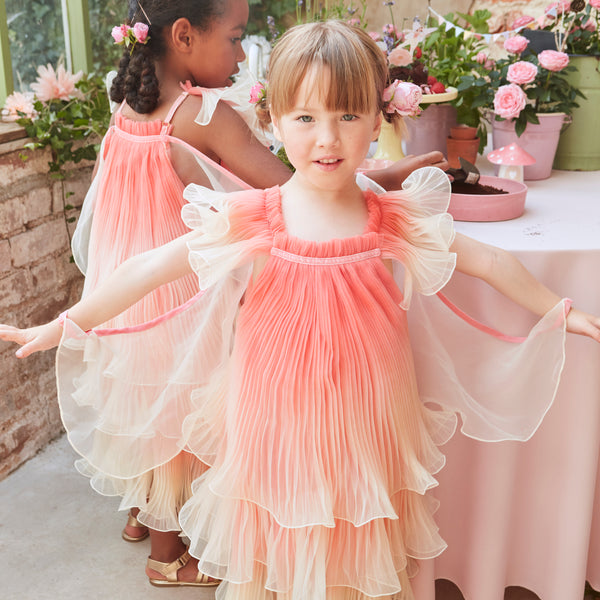 Our fairy costume includes a pink fairy dress and wings and a star wand.,Our fairy costume includes a pink fairy dress and wings and a star wand. Image1