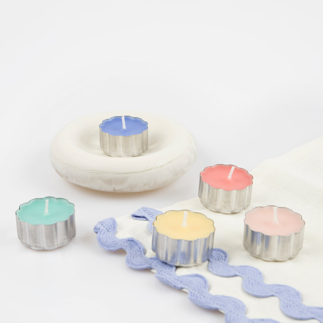 Our colored tealight candles are perfect as a hostess gift and to add color to any party.