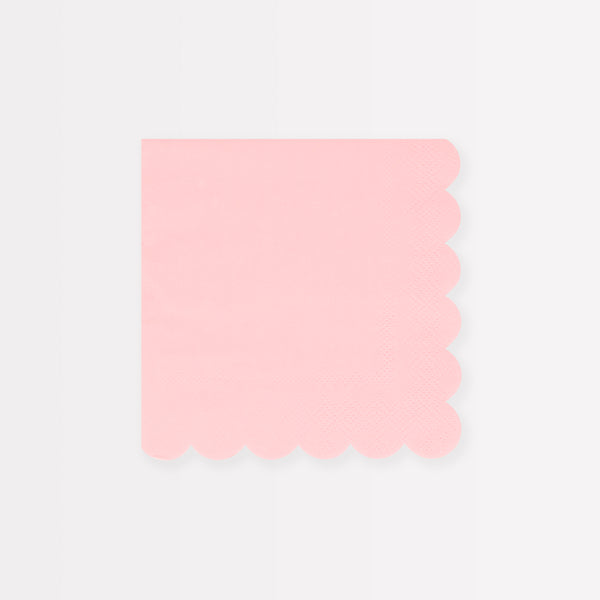Our pink paper napkins are perfect for an anniversary party, romantic meal or a princess party.