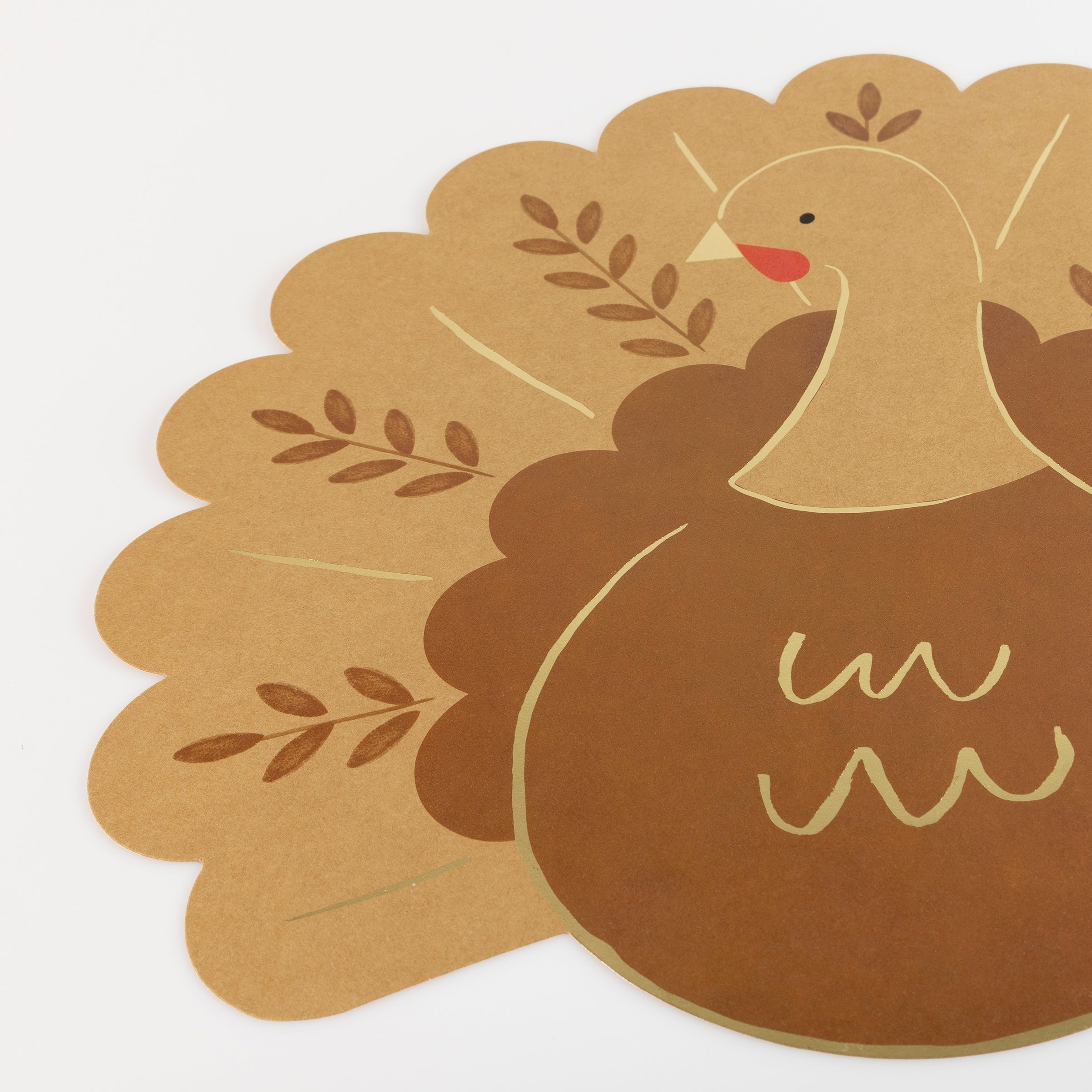 Folk Turkey Paper Placemats - Thumbnail 4