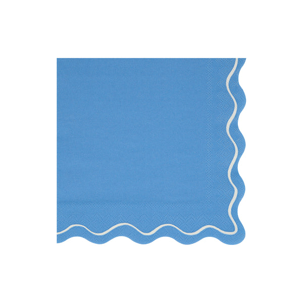 Our paper napkins have gorgeous colors, a scalloped edge and a wavy line design, the perfect party napkins. Image7