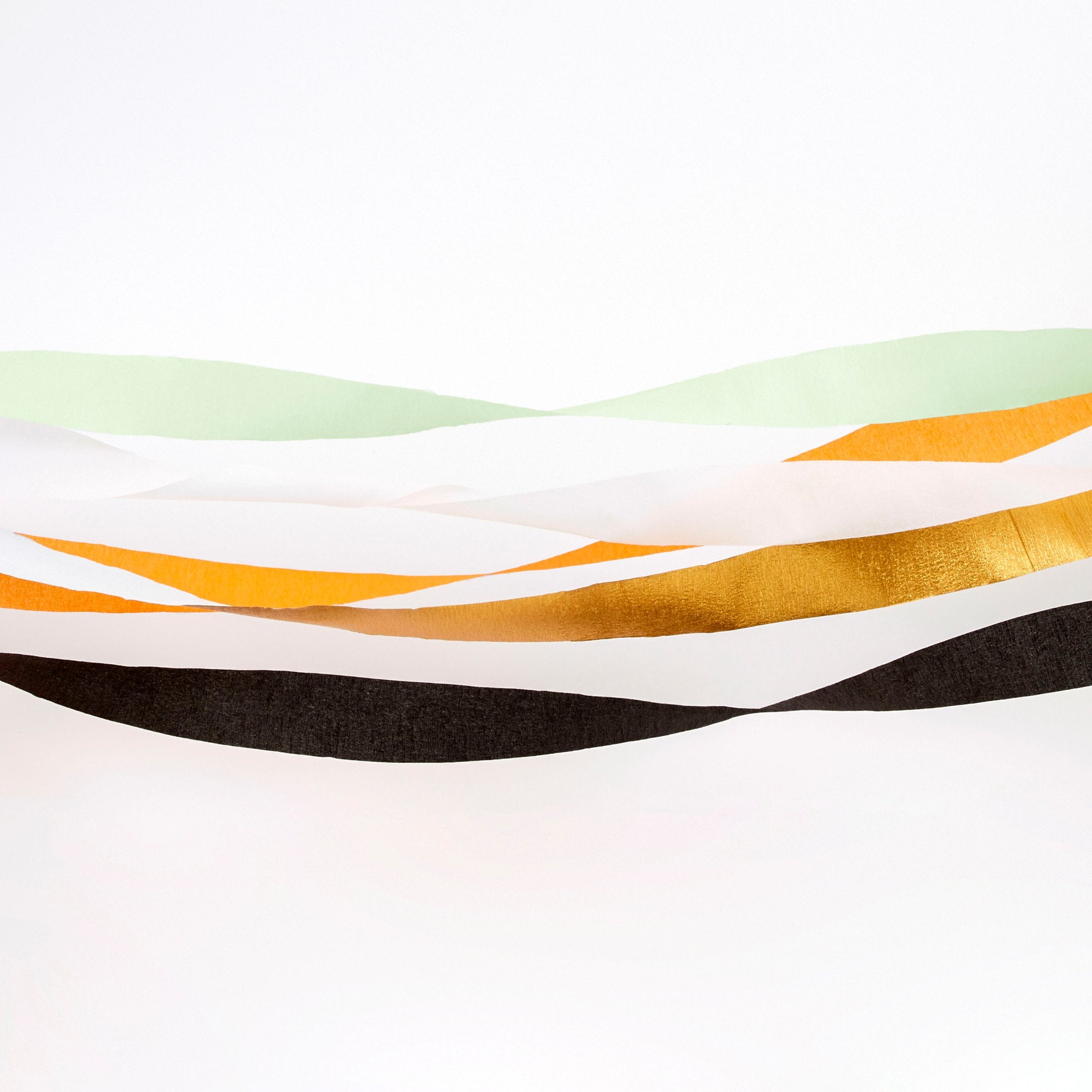 Decorate your Halloween party with these colorful crepe paper streamers.