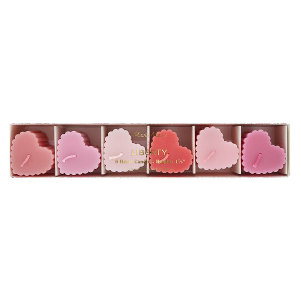 Our scalloped heart candles are wonderful to add to your Valentine's Day decorations for a soft glow on the table or mantel, or as a pretty gift. Image3
