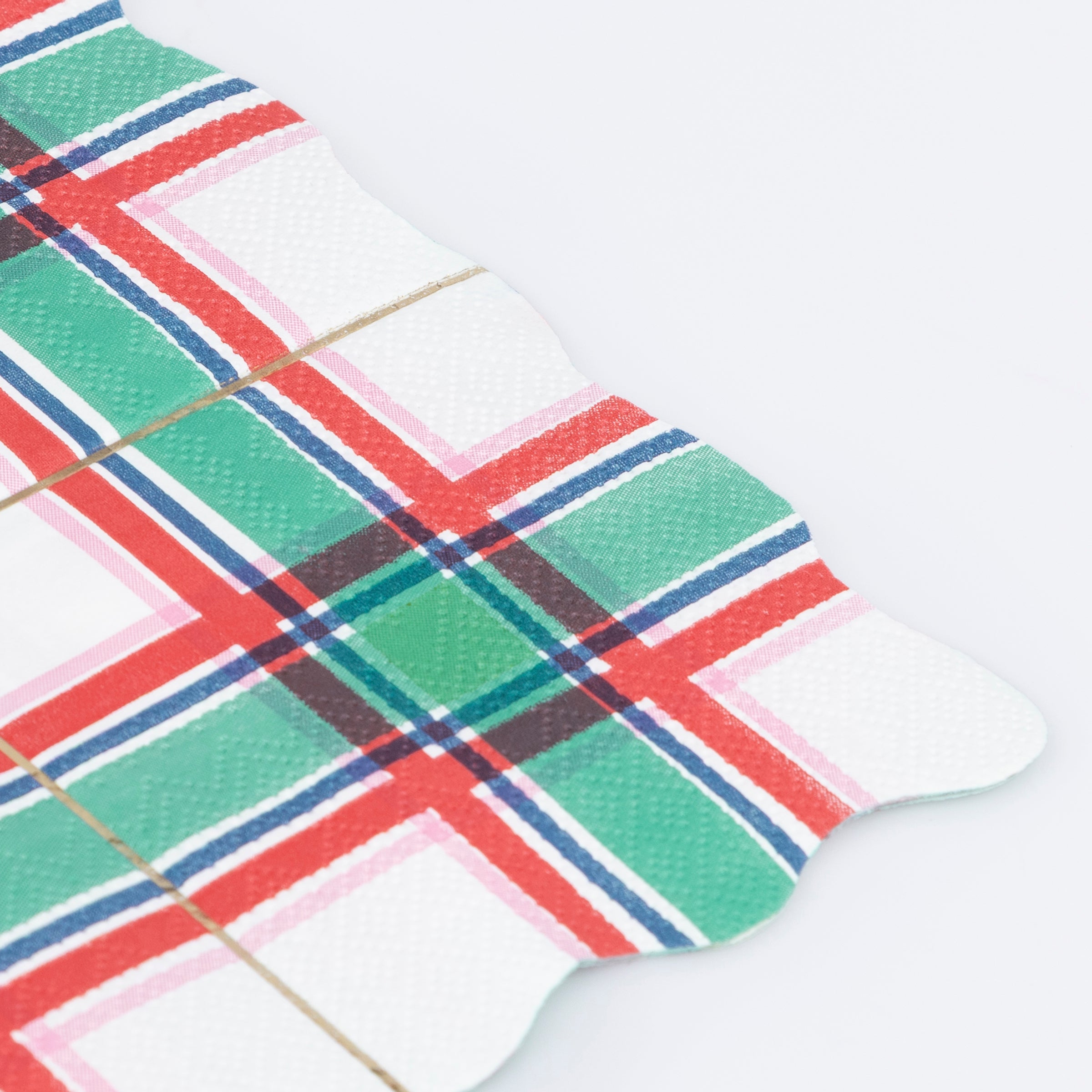 Spring Plaid Pattern Large Napkins - Thumbnail 3